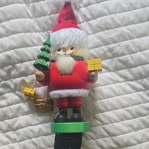 Festive Nutcracker with Gifts and Tree